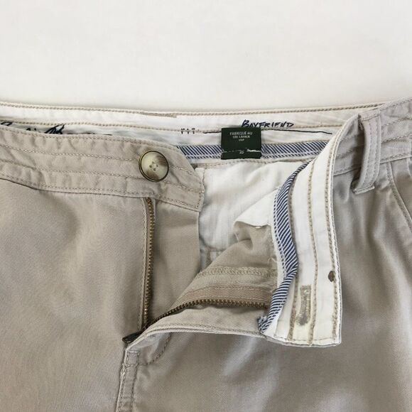 Eddie Bauer Relaxed Boyfriend Cropped Pants Women’s Plus Size 14 Petite Beige - Picture 2 of 16